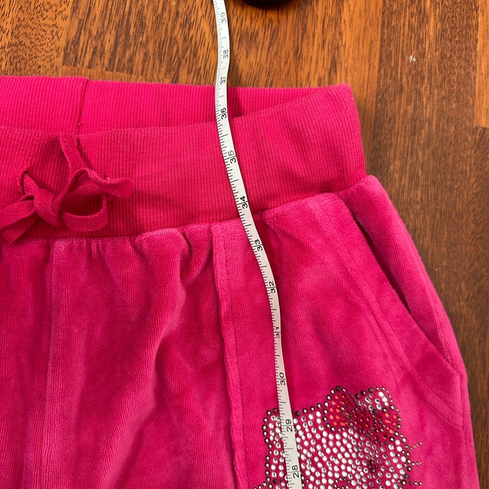 Universal Studios Hello Kitty hot pink velour rhinestones lounging joggers small - Picture 13 of 13